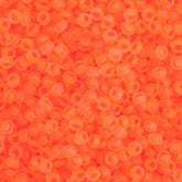 10/0 Preciosa Seed Beads #43107 Transparent Neon Orange